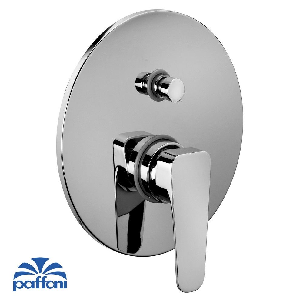 Built-in shower mixer with diverter SY015 CR SLY PAFFONI