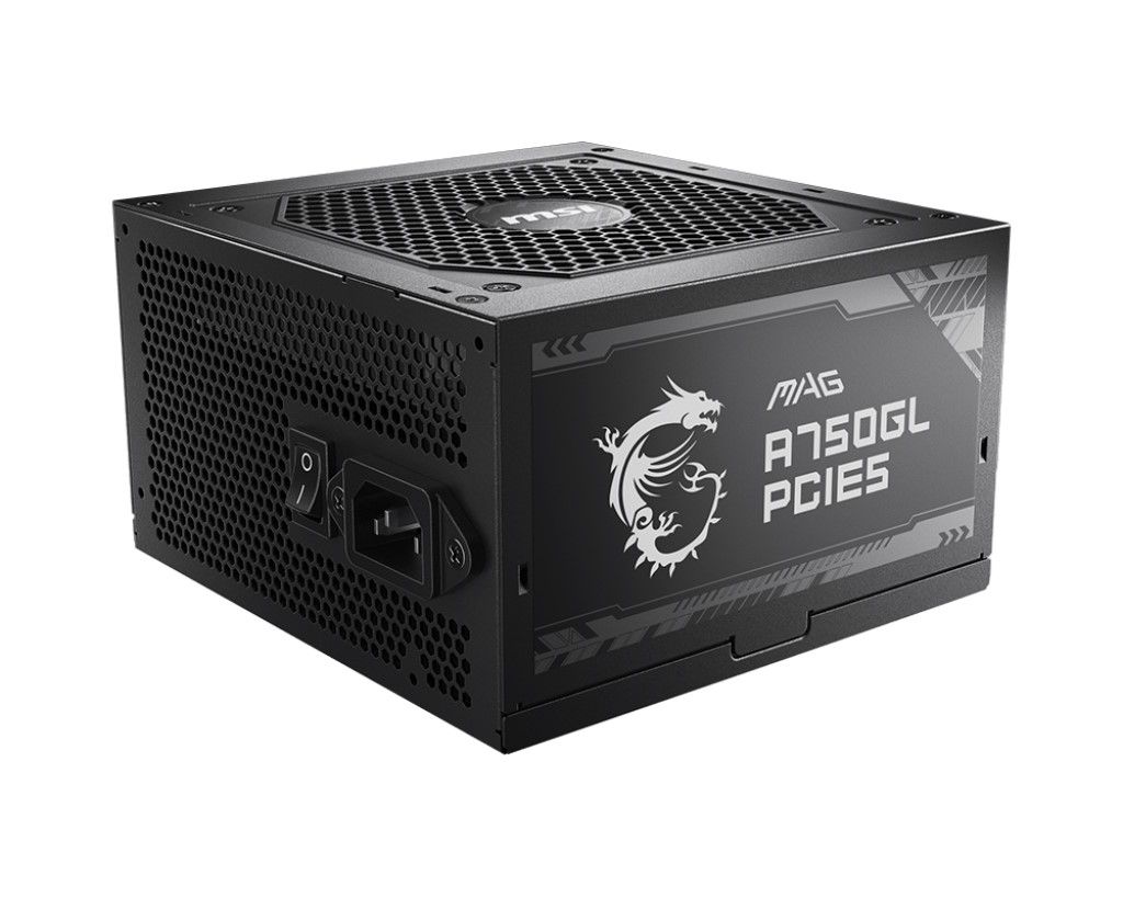 MSI POWER SUPPLY MAG A750GL PCIE5, EU, 750W, FULLY-MODULAR, 80 PLUS GOLD