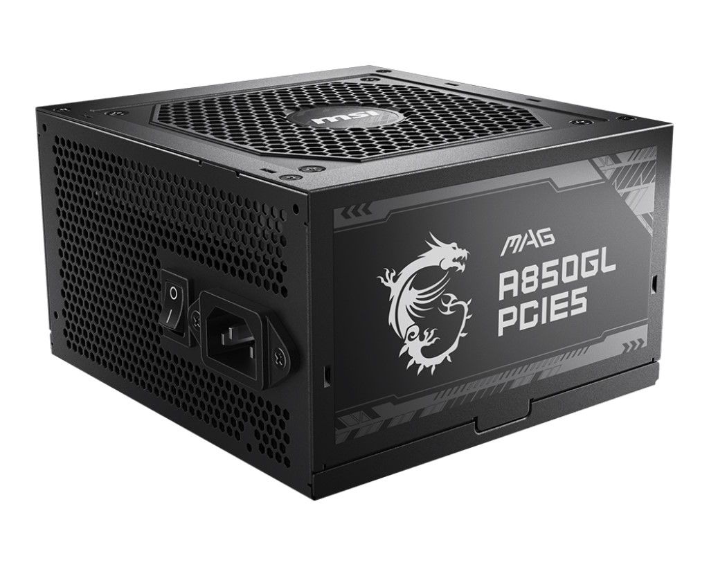 MSI POWER SUPPLY MAG A850GL PCIE5, EU, 850W, FULLY-MODULAR, 80 PLUS GOLD