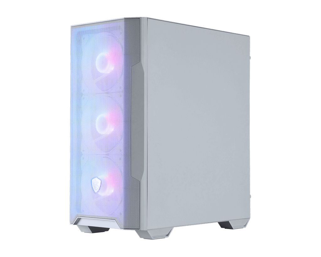 MSI MAG Forge M100R Midi Tower Transparent, White