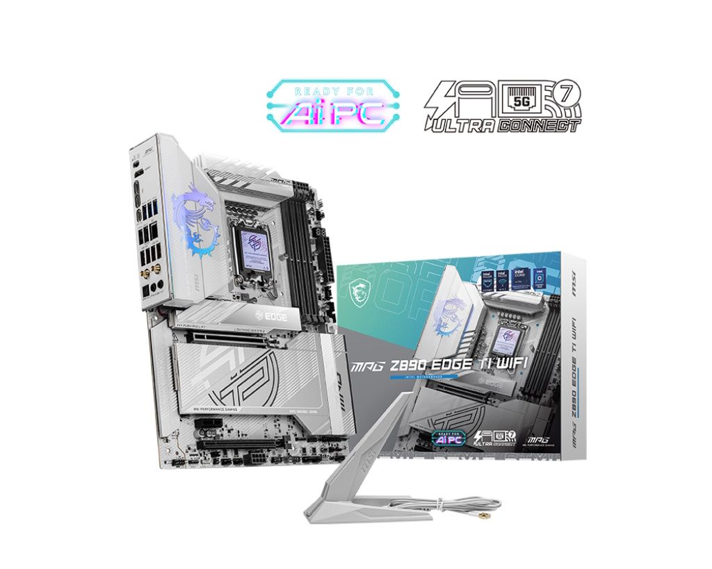 MSI MB MPG Z890 EDGE TI GAMING, WIFI, STD MPG Z890 EDGE TI WIFI,Z890,LGA1851,4DDR5,2PCI-EX16,1PCI-EX