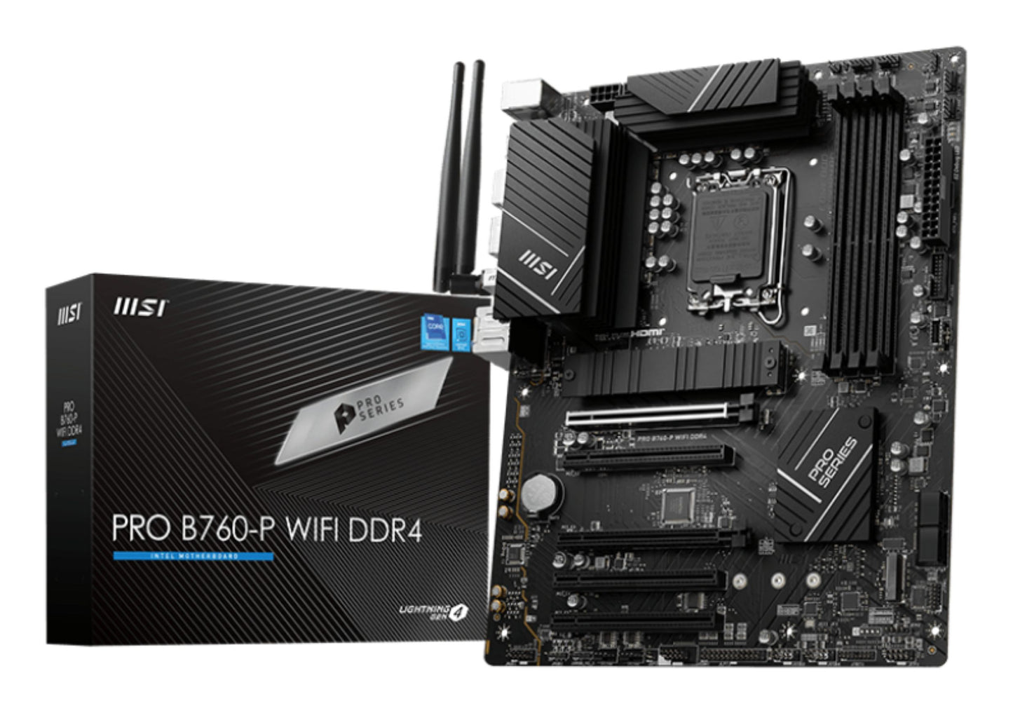MSI PRO B760-P WIFI DDR4 LGA 1700 ATX Motherboard