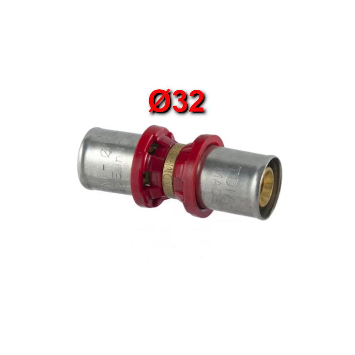 Multistrato pressare - Giunto manicotto Ø 32 x 32 mm
