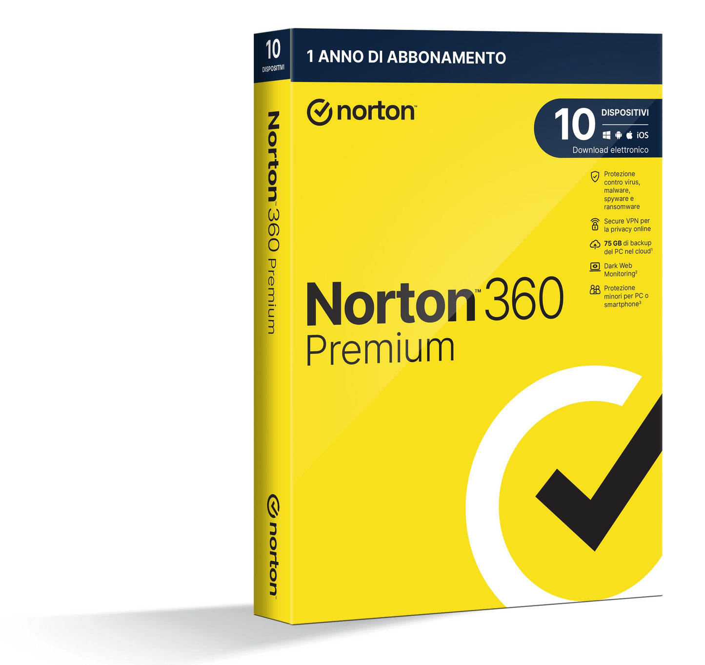 Norton 360 Premium 2024 | Antivirus for 10 Devices | 1-Year License | Secure VPN and Password Manager | PC, Mac, Tablet, and More