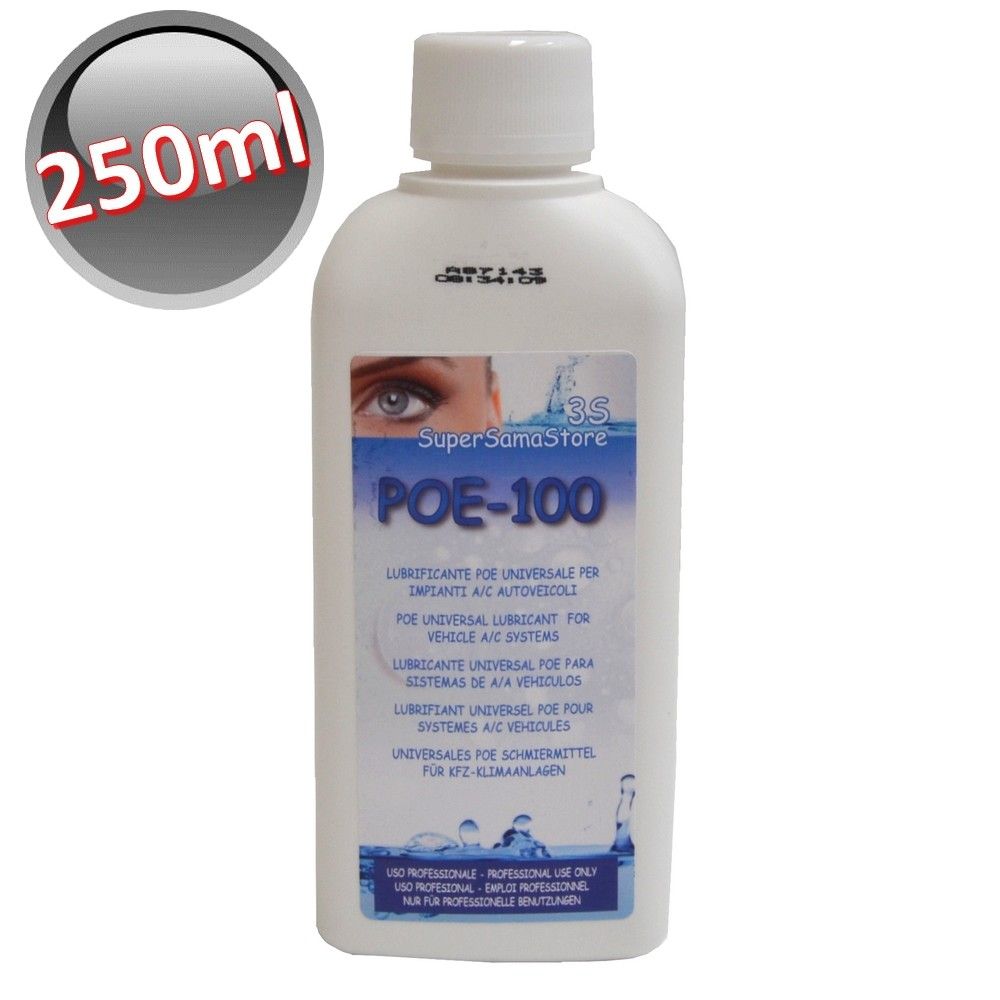 Olio lubrificante POE 100 climatizzazione e refrigerazione - flacone 250 ML