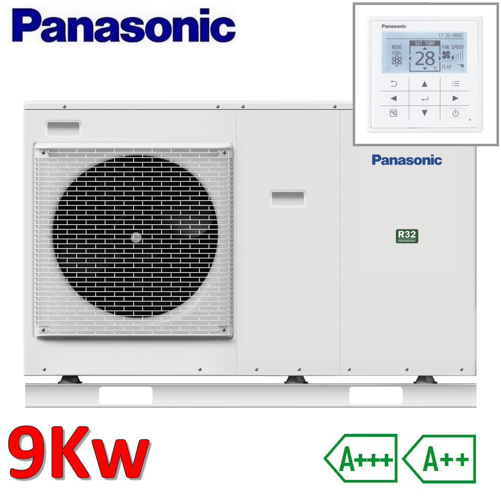 Panasonic Aquarea monobloc 9.0 kW - R32 heat pump 220v heating and cooling - start-up and ignition included
