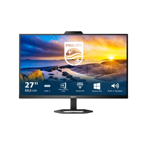 PHILIPS MONITOR 27 LED IPS 16:9 QHD 1MS 300 CDM, HDMI / DP PIVOT, USB-C, WEBCAM, MULTIMEDIA