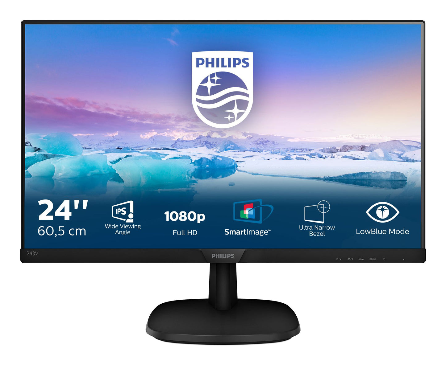 Philips V Line Full HD LCD Monitor 243V7QDSB/00