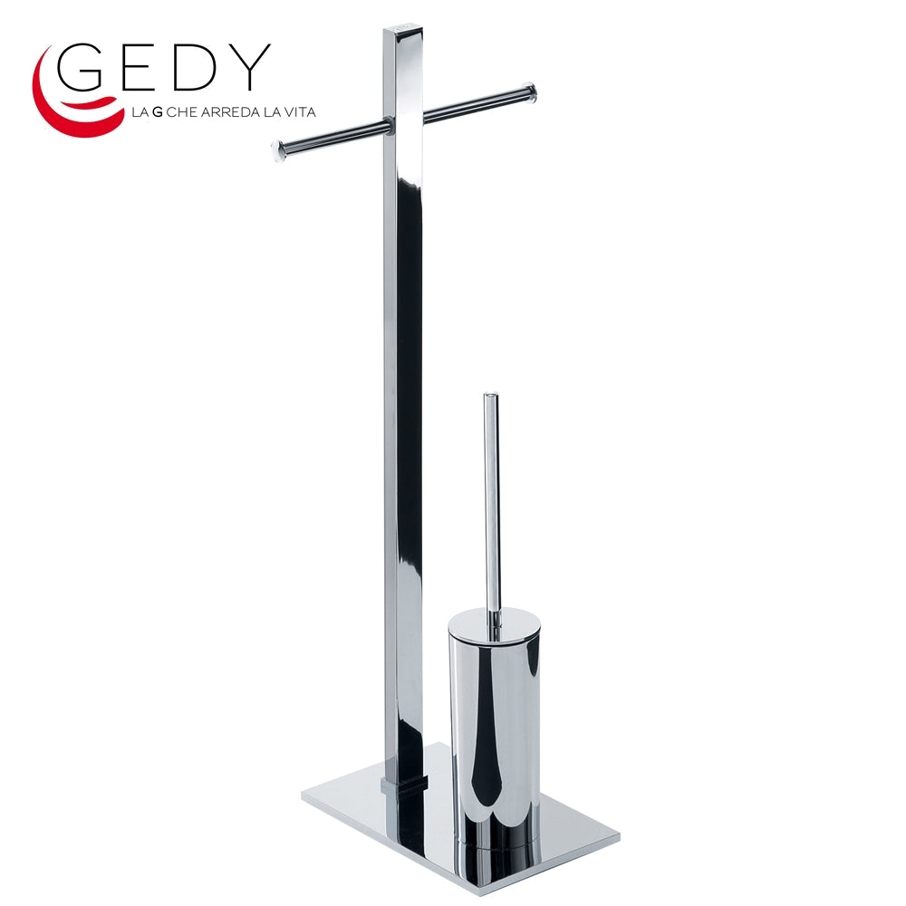 Piantana zona wc porta rotolo e porta scopino - TOBIA 713213 GEDY