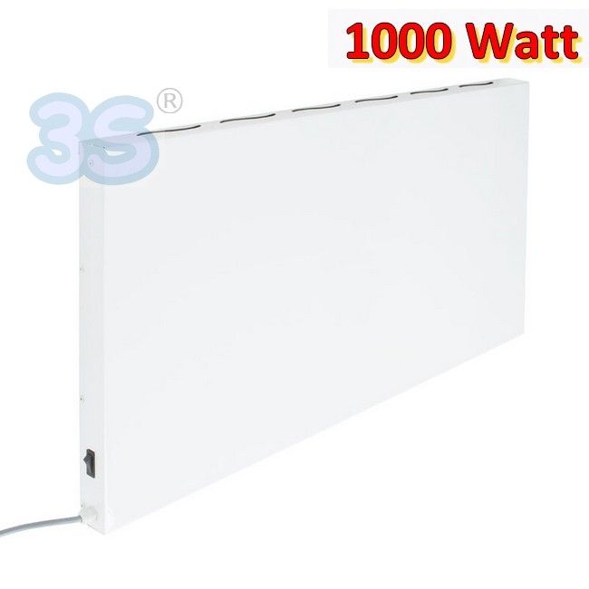 Piastra pannello radiatore elettrico convettore a raggi infrarossi - potenza 1000 watt