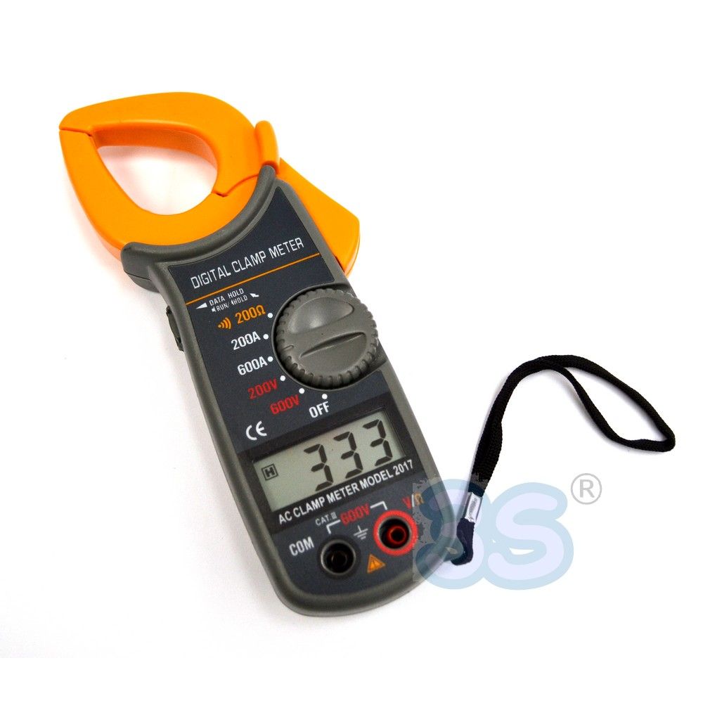 CM-2017 digital clamp meter with test leads and case