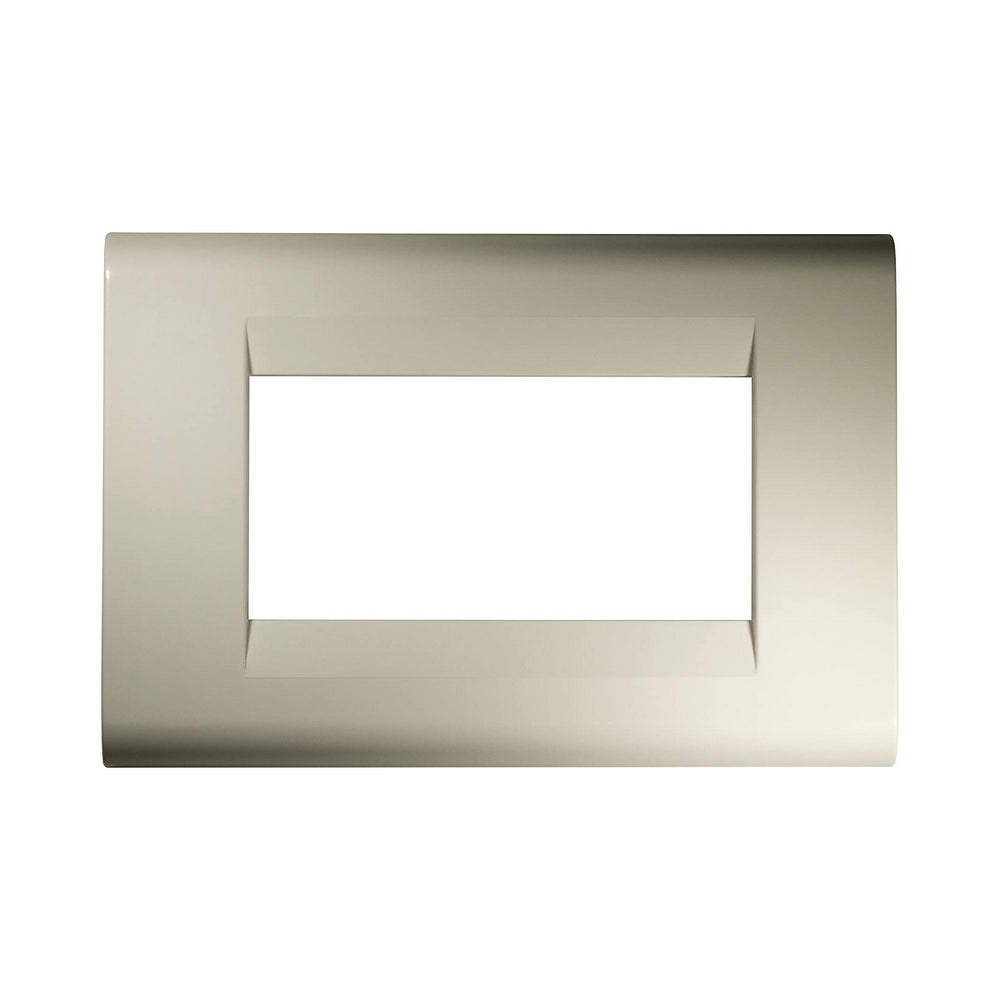 Placca TL 3 Posti Bianco compatibile con Bticino Living Classic - Feb Elettrica