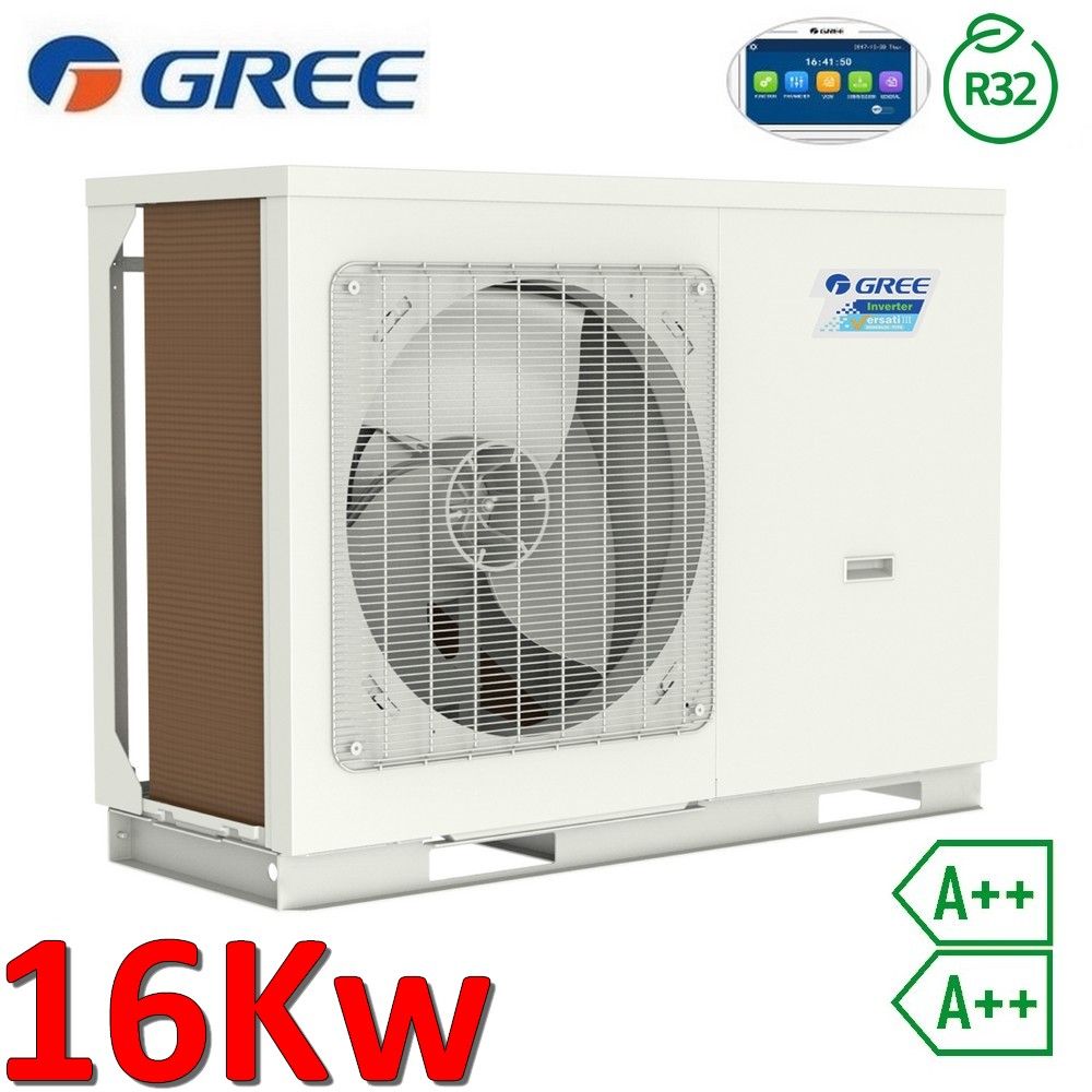 Pompa di calore monoblocco aria acqua Gree Versati 3 R32 16,0 Kw 1 PH