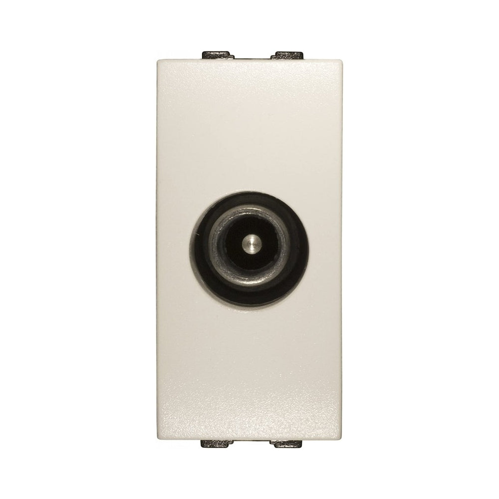 Presa Coassiale Tv Sat Terminale Maschio Feb Elettrica 14051SAT/WH Tech