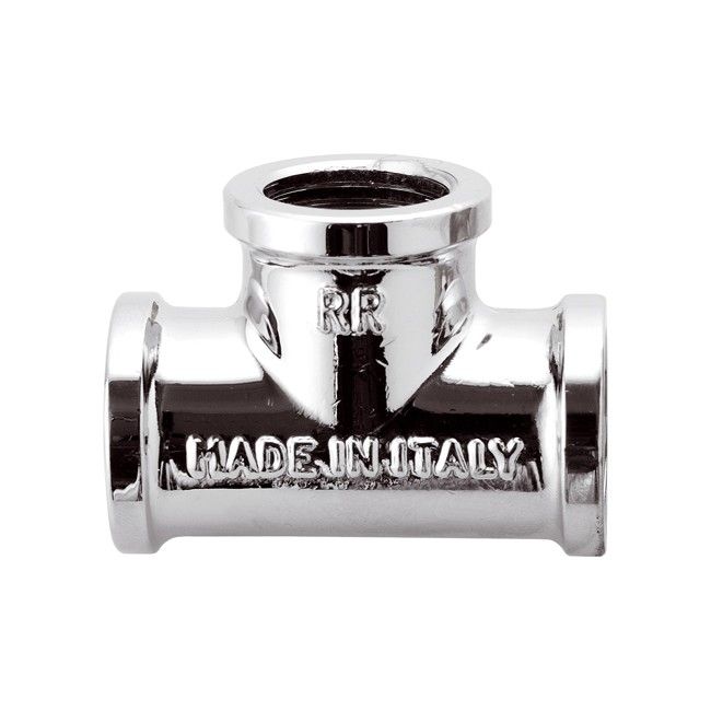 3/8'' TEE fitting in chromed brass