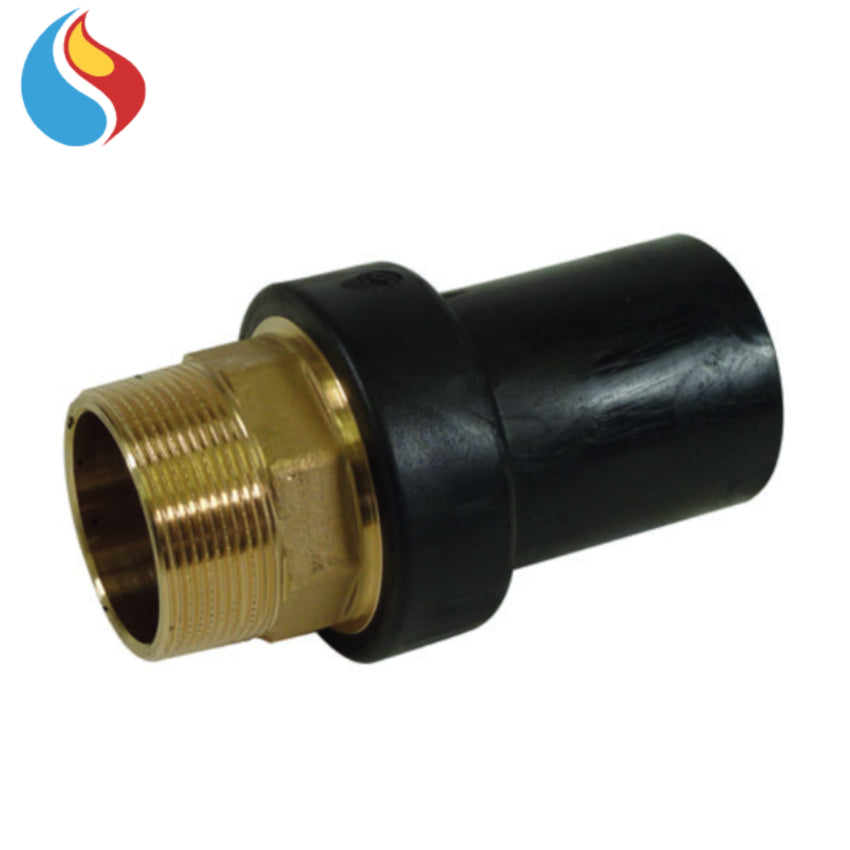 Ø 32 x 1'' male threaded straight brass transition tailpiece