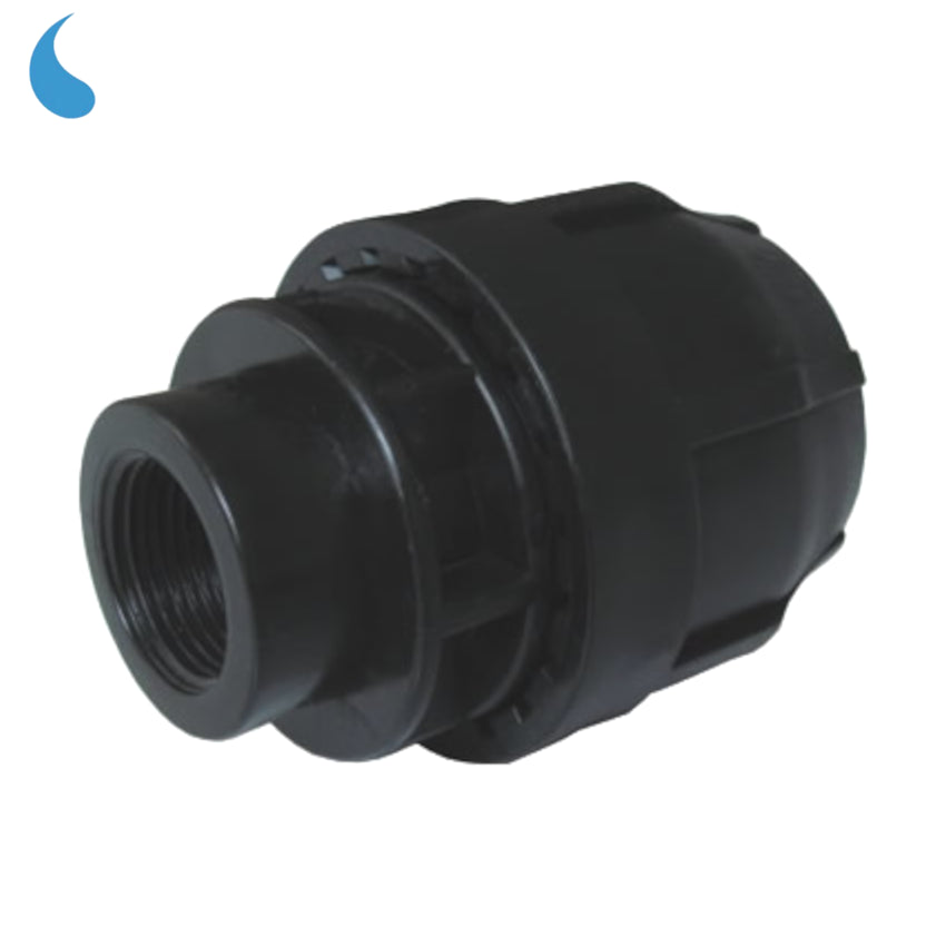 Ø 63 mm x 2'' compression fitting - tighten in female threaded polypropylene