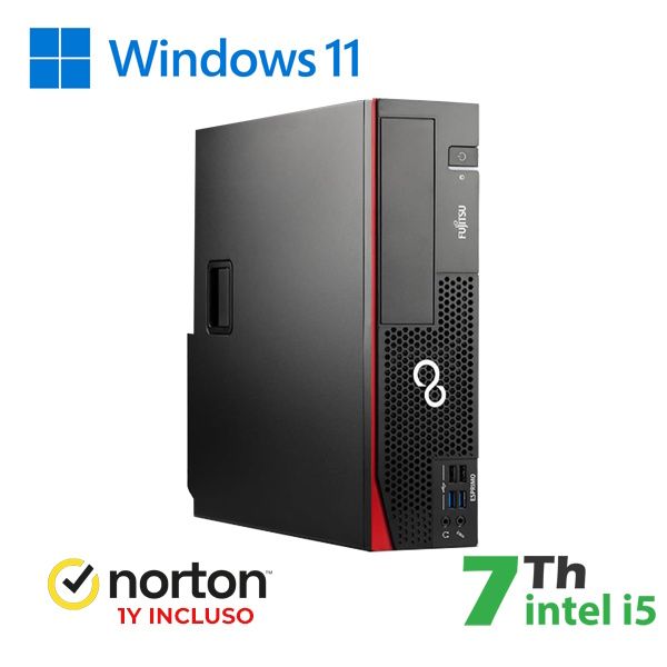 RINOVO FUJITSU PC REFURBISHED ESPRIMO D757-957 SFF I5-7X00 DDR4 16GB SSD 256GB W11P UPG + NORTON