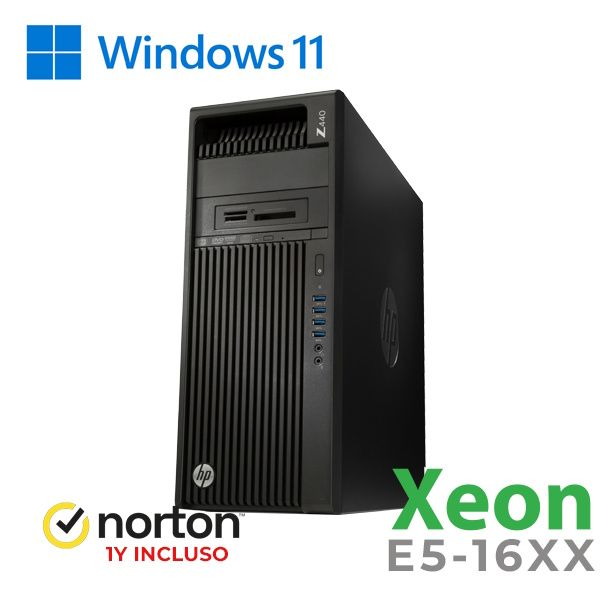 RINOVO WKS HP Z440 XEON E5-16XX DDR4 32GB SSD 480GB NVD QUADRO K2200 4GB W11P UPG GRADE A 1Y