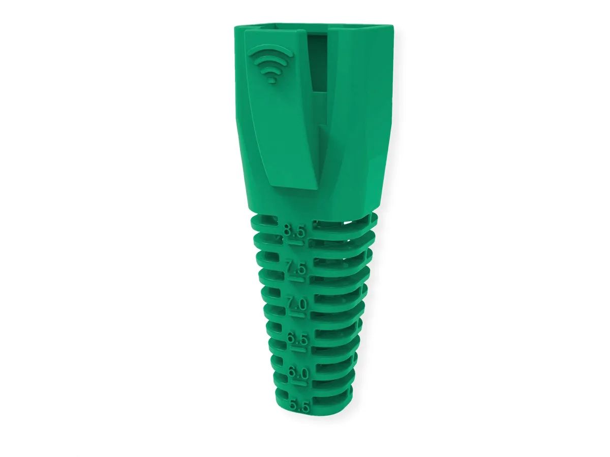 ROLINE PROTECTIVE CAP FOR RJ45, CUTTABLE, 10 PIECES, GREEN