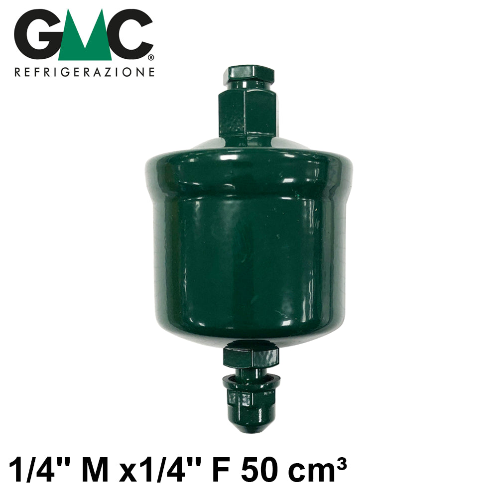SC032MF - Filtro disidratatore GMC 1/4'' M x1/4'' F 50 cm³ a setaccio molecolare - recuperatore