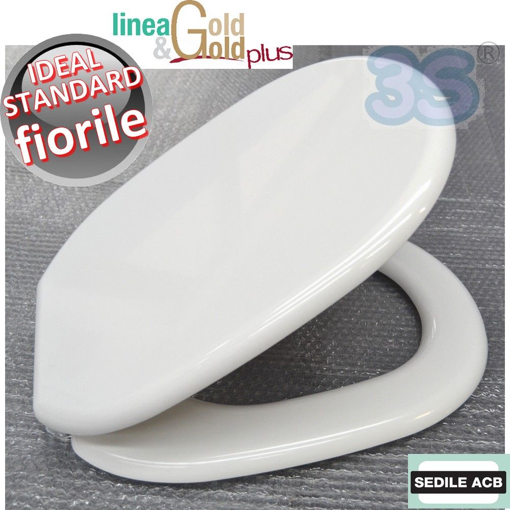 Ideal Standard - ACB Ercos Gold line curved wall-mounted FIORILE toilet seat