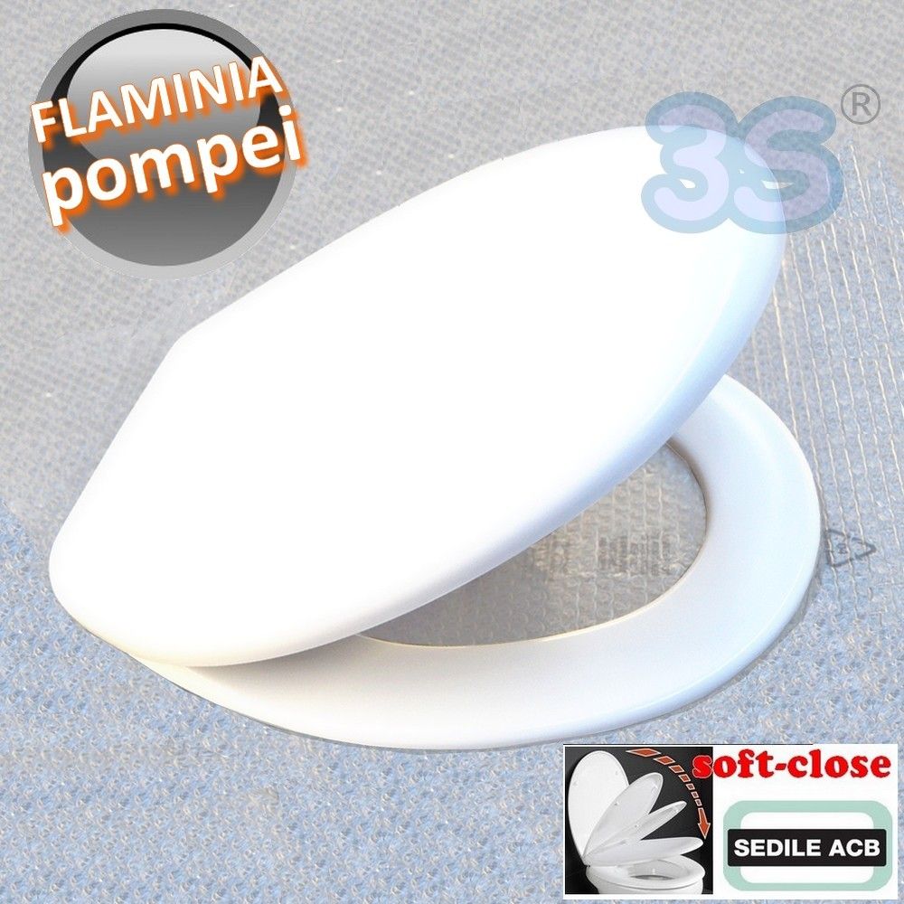 POMPEI Flaminia Soft Close Thermoset Toilet Seat - ACB Ercos