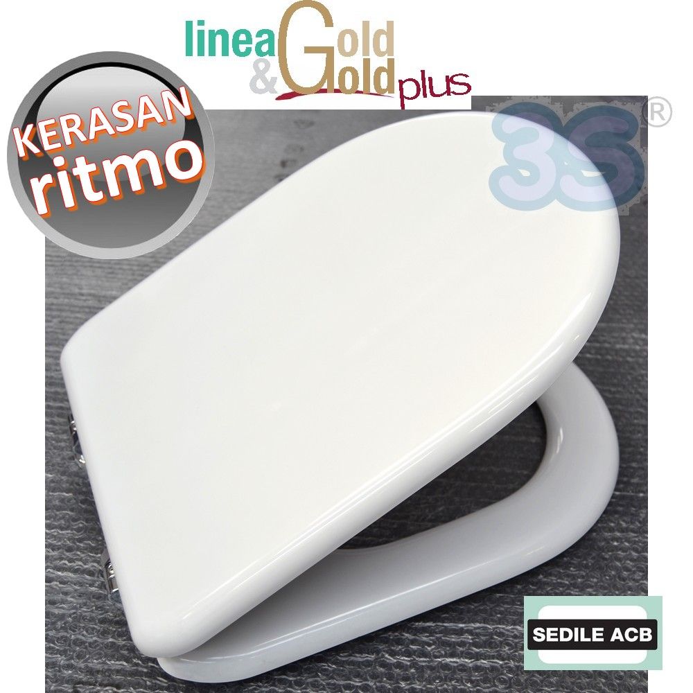 Kerasan RITMO wooden toilet seat - ACB GOLD line