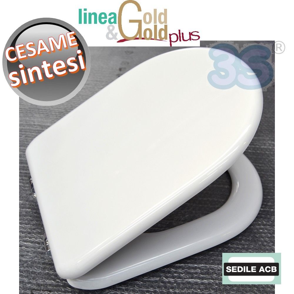 SINTESI Cesame toilet seat with wooden core - ACB GOLD line
