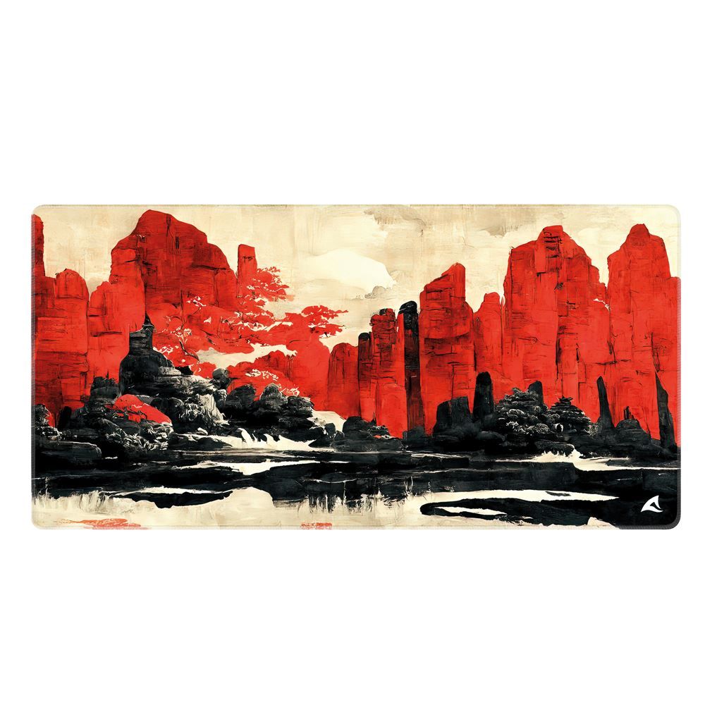 SHARKOON SKILLER SGP40 D11 MOUSEPAD TAPPETINO GAMING 1000 x 500 x 3 MM ROCCIA ROSSA