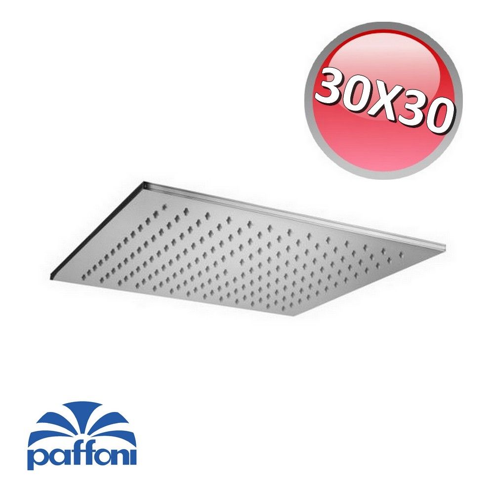 30x30 cm square shower head - Syncro King Paffoni