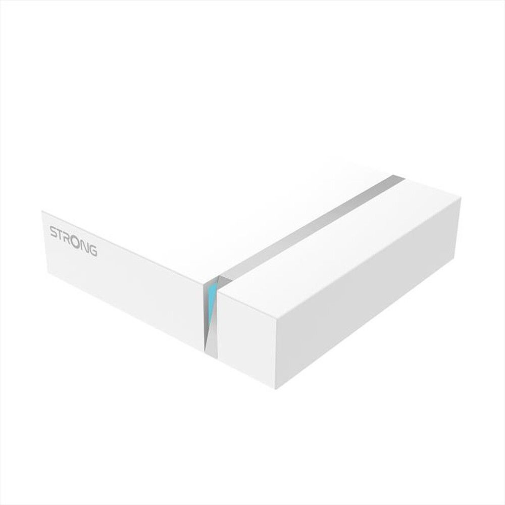 STRONG BOX GOOGLE PER ANDROID TV 4K UHD 12V REMOTE CONTROL BIANCO