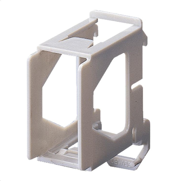 Supporto per montaggio frutti Gewiss System su guida DIN - 1 posto