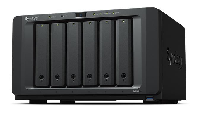 SYNOLOGY NAS TOWER 6BAY 2.5"/3.5" SSD/HDD SATA, 2xSSD NVME M.2 2280, AMD RYZENTM V1500B 4CORE 2.2 GHz, 4GB SODIMM DDR4 ECC (UP T