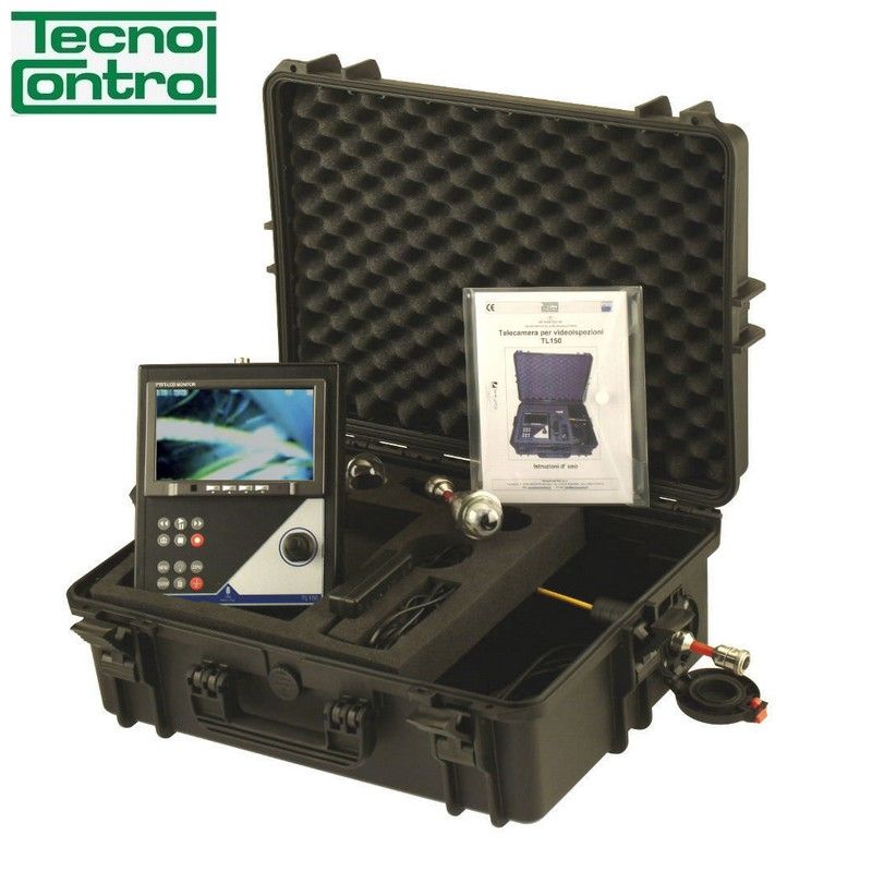 Color video monitor camera for drain and flue inspections - TL150FO Tecnocontrol