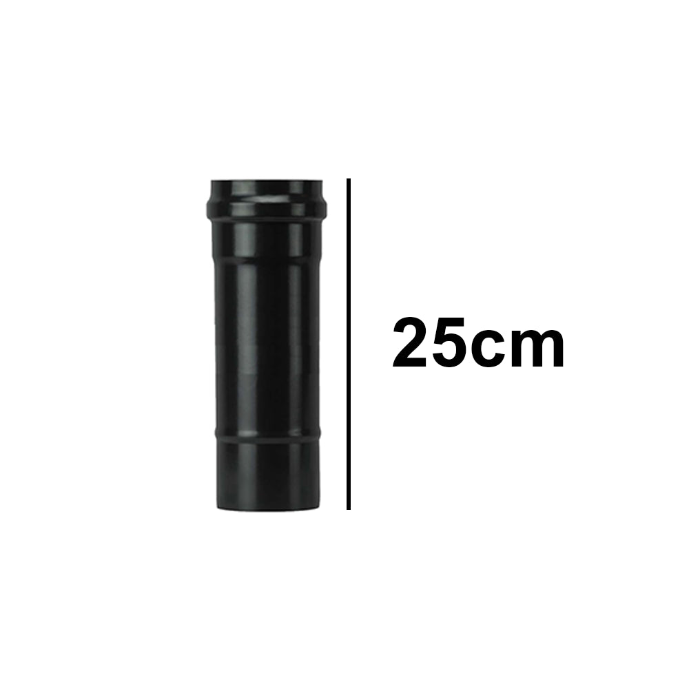 25cm straight black pellet flue pipe - Diameter 100