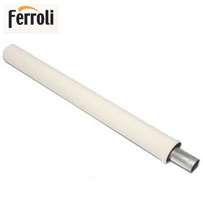 Tubo prolunga cm 100 coassiale bianco Ø100/60 mm per caldaie a condensazione Ferroli