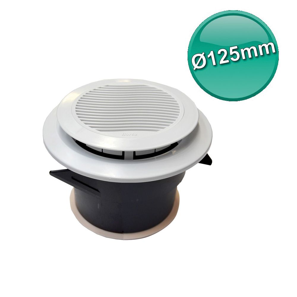 VMC suction/delivery valve with Ø 125mm sleeve - BOREA series
