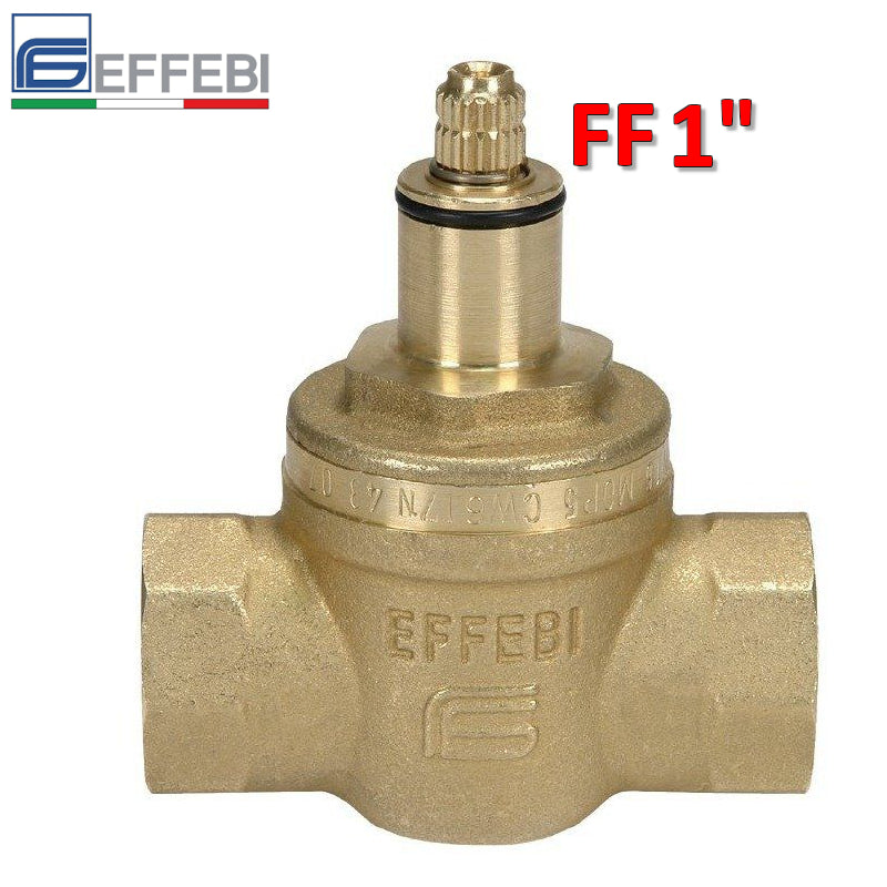 INCAS EXTRA female-female pull-out valve with 1" water teflon-coated ball