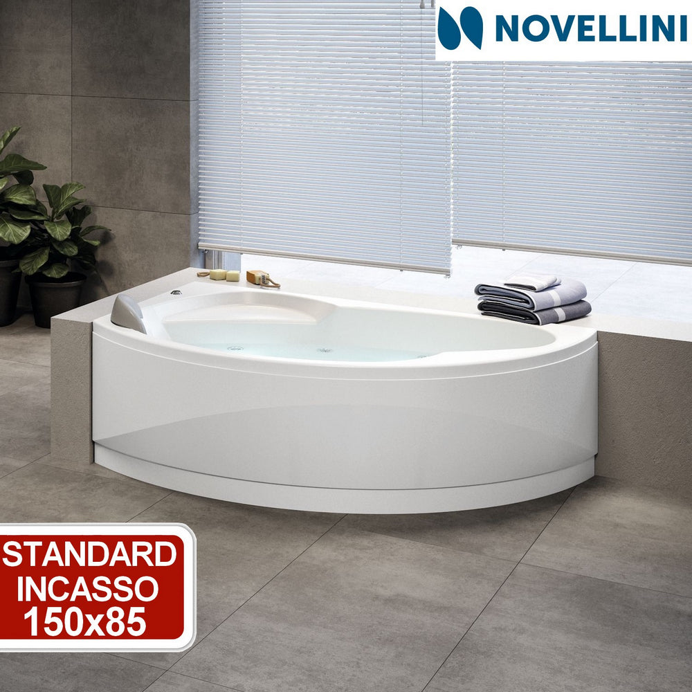 Corner bathtub - standard built-in - Novellini Vogue 150x85 cm