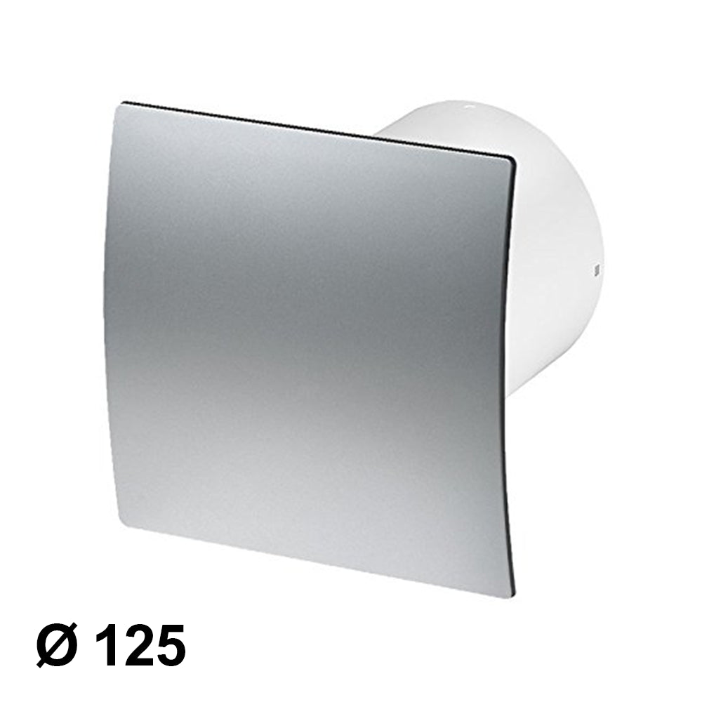 Ø 125mm domestic extractor fan - satin chrome faceplate