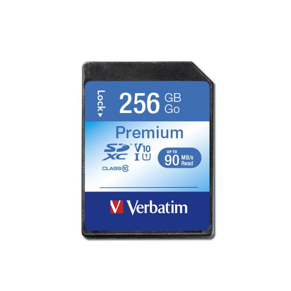 Verbatim Premium 256GB SDXC UHS-I Class 10