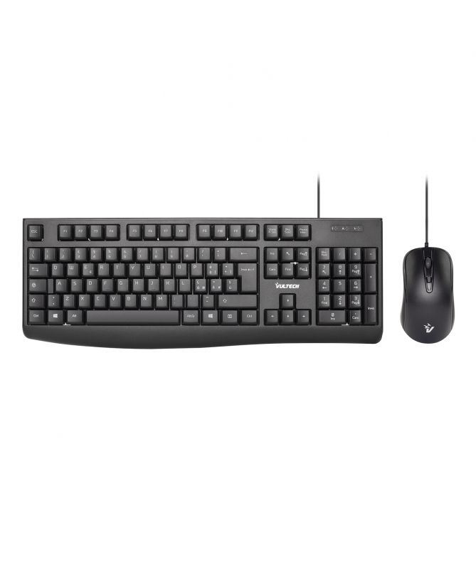 Vultech Kit Tastiera E Mouse Con Filo USB