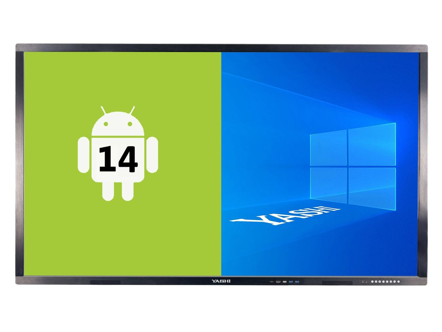 YASHI INTERACTIVE TOUCH DISPLAY 65 16:9 550 CD/M 4K UHD 40 TOUCHES (android), 4GB RAM / 32GB STORAGE, USB-C, ANDROID 14