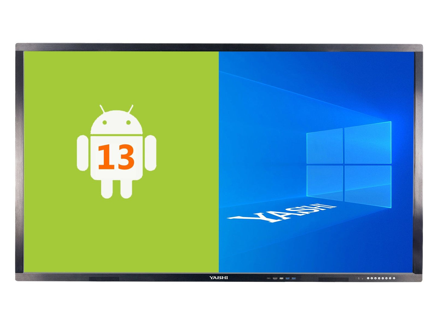 YASHI INTERACTIVE TOUCH DISPLAY 86 16:9 500 CDM 4K UHD 20 TOUCHS, 4GB RAM / 32 GB, WIFI, ANDROID 13 (WIN OPZ WITH PC OPS)
