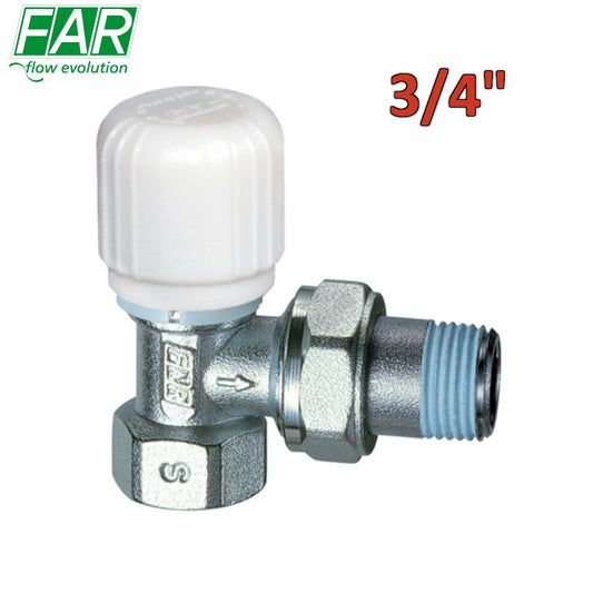 1620 - valvola 3/4'' termostatizzabile a squadra attacco ferro - FAR