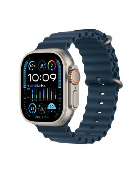 2023 - Apple Watch Ultra 2 GPS + Cellular, 49mm Cassa in titanio con Blu Ocean band