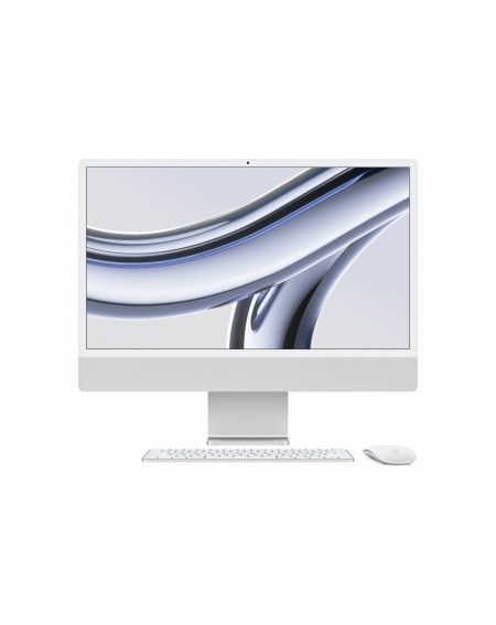 2023 - iMac 24" con Retina 4.5K display: Apple M3 chip con 8-core CPU e 10-core GPU, RAM 8GB, 512GB SSD - Argento
