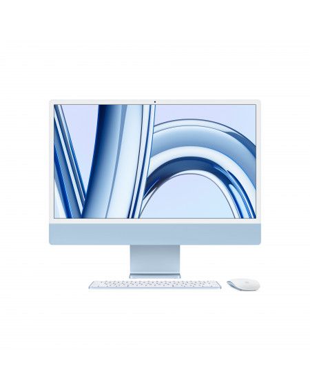 2023 - iMac 24" con Retina 4.5K display: Apple M3 chip con 8-core CPU e 10-core GPU, RAM 8GB, 512GB SSD - Blu
