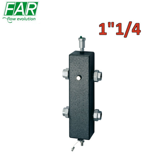 2161 - Separatore idraulico 1''1/4 coibentato completo di bocchettoni - FAR